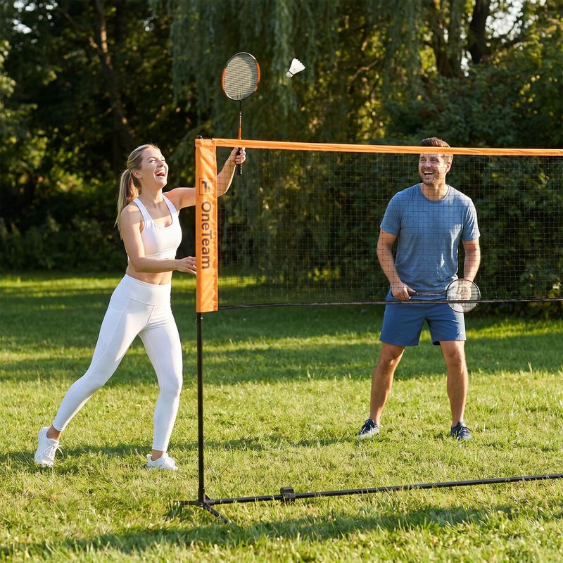 Sieť na bedminton OneTeam Netura 4 orange 8