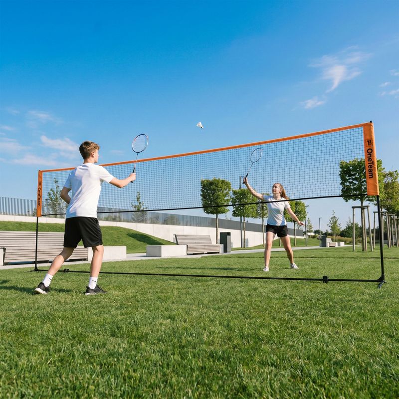 Sieť na bedminton OneTeam Netura 4 orange 9