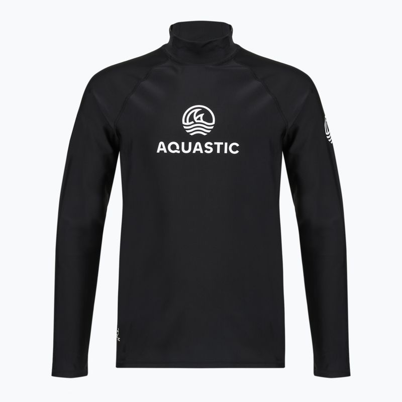 Longsleeve na plávanie Aquastic RIMOS LS UV 50+ UPF čierny 5