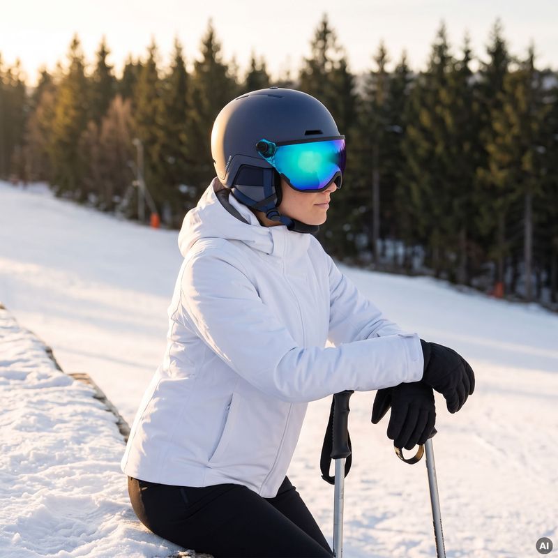 Lyžiarska prilba ATTABO Avens 2.0 Visor modrá 8