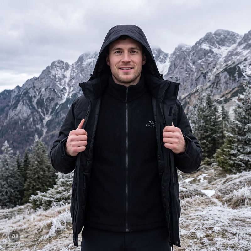 Pánska bunda 3v1 KADVA TraiLine WP čierna 6