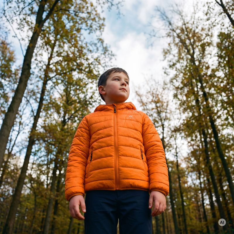 Detská bunda KADVA Litey JR oranžová 7