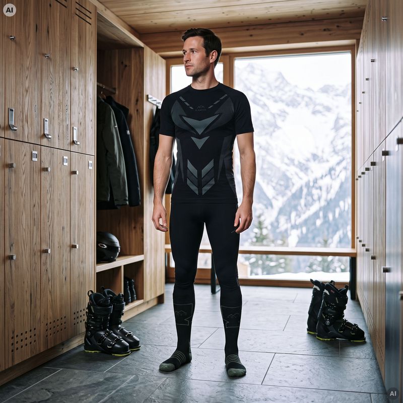 Pánska termo súprava KADVA Alpinestep Thermo SH Light Plus Set Black 6