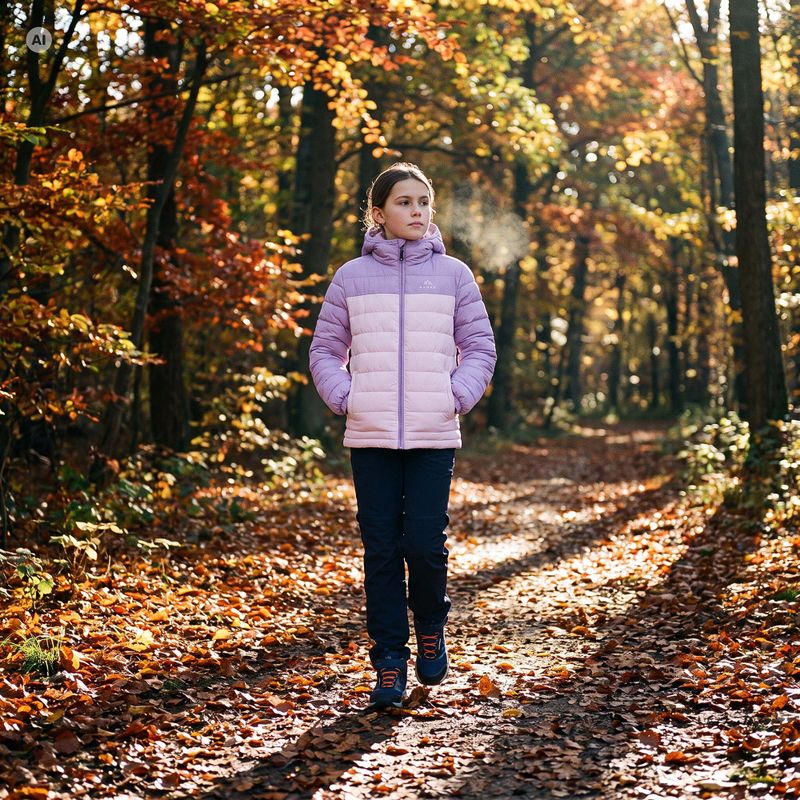 Detská zateplená bunda KADVA Snoway JRG fialová 7