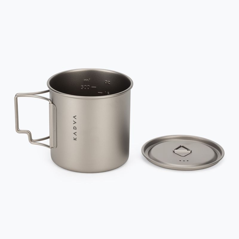 Turistický hrnček KADVA titanium ultralight gray 5