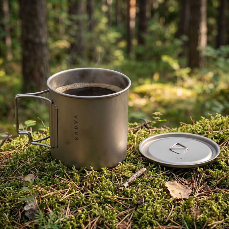 Turistický hrnček KADVA titanium ultralight gray 7