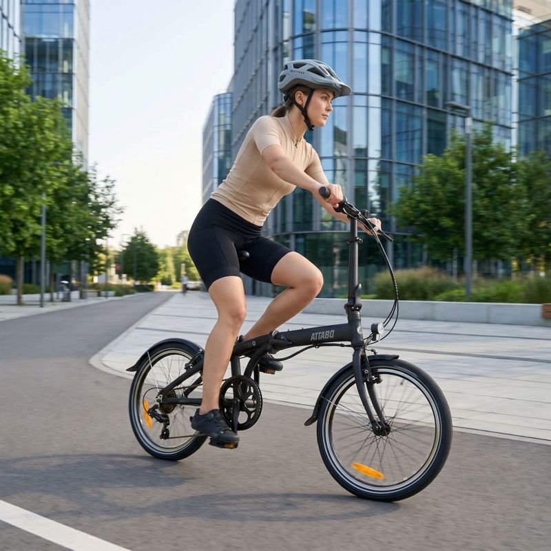 Skladací mestský bicykel ATTABO Breve 2.0 black 25