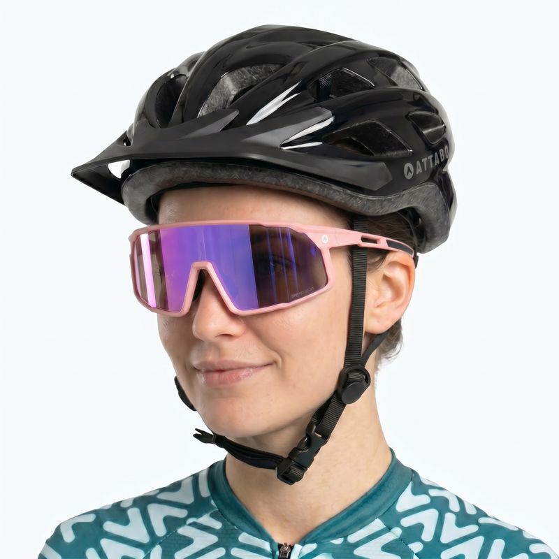 Cyklistické slnečné okuliare ATTABO Stilb photochromic pink 2