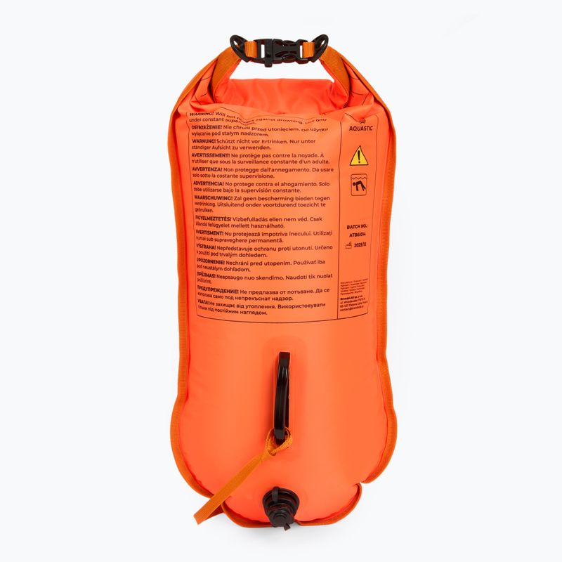 Záchranná bójka na plávanie s vreckom AQUASTIC double-chamber orange 4