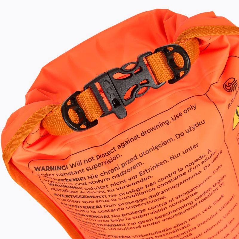Záchranná bójka na plávanie s vreckom AQUASTIC double-chamber orange 7