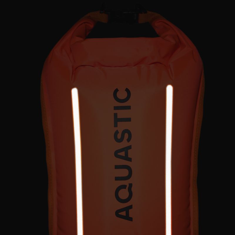 Záchranná bójka na plávanie s vreckom AQUASTIC double-chamber orange 8