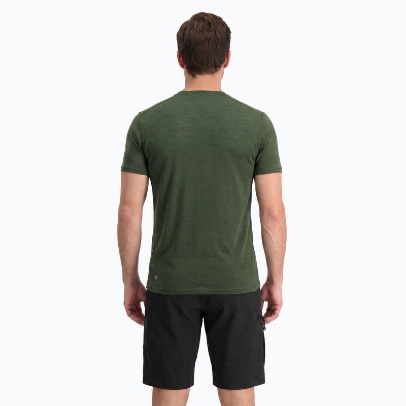 Pánska termoregulačná tričko WOOLCANO Merino 100% TEE0546 zelená 3