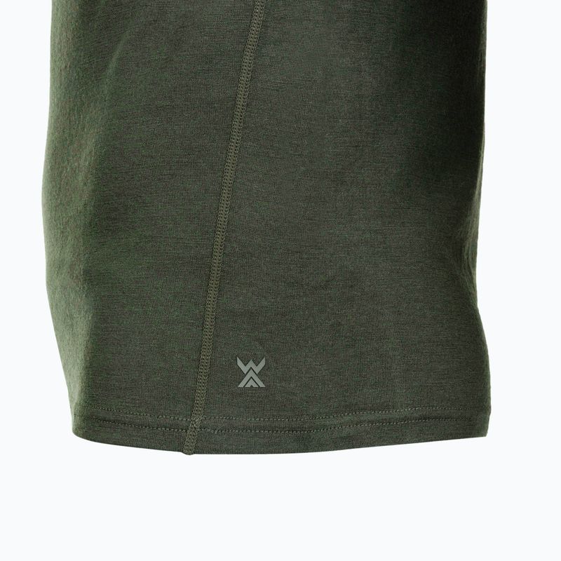 Pánska termoregulačná tričko WOOLCANO Merino 100% TEE0546 zelená 7