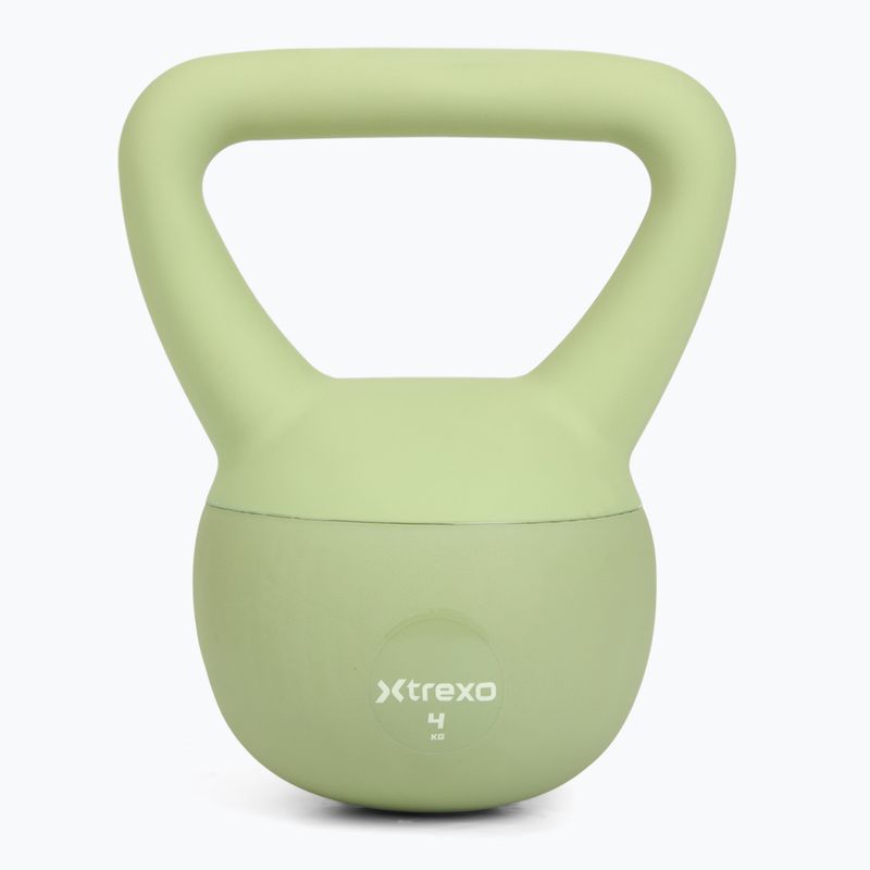 Kettlebell SOFT XTREXO 4 kg zelený