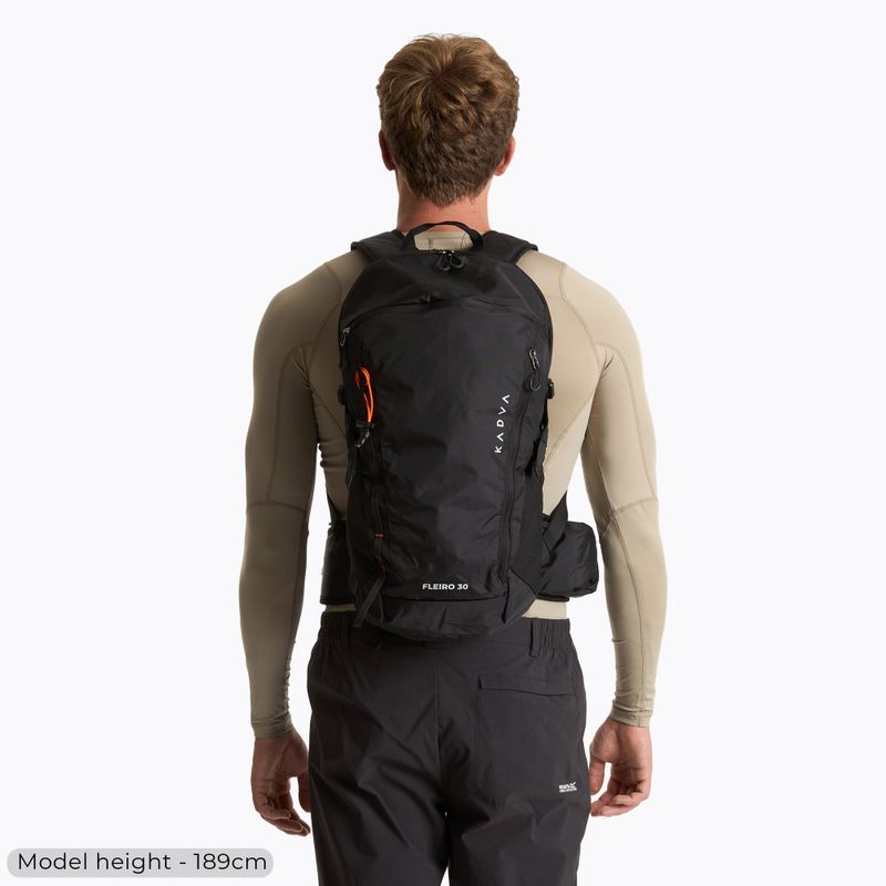 Turistický batoh KADVA Fleiro 30 l čierny 5