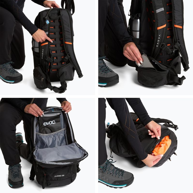 Turistický batoh KADVA Fleiro 30 l black 13