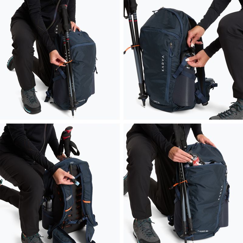 Turistický batoh KADVA Fleiro 30 l dark blue 13