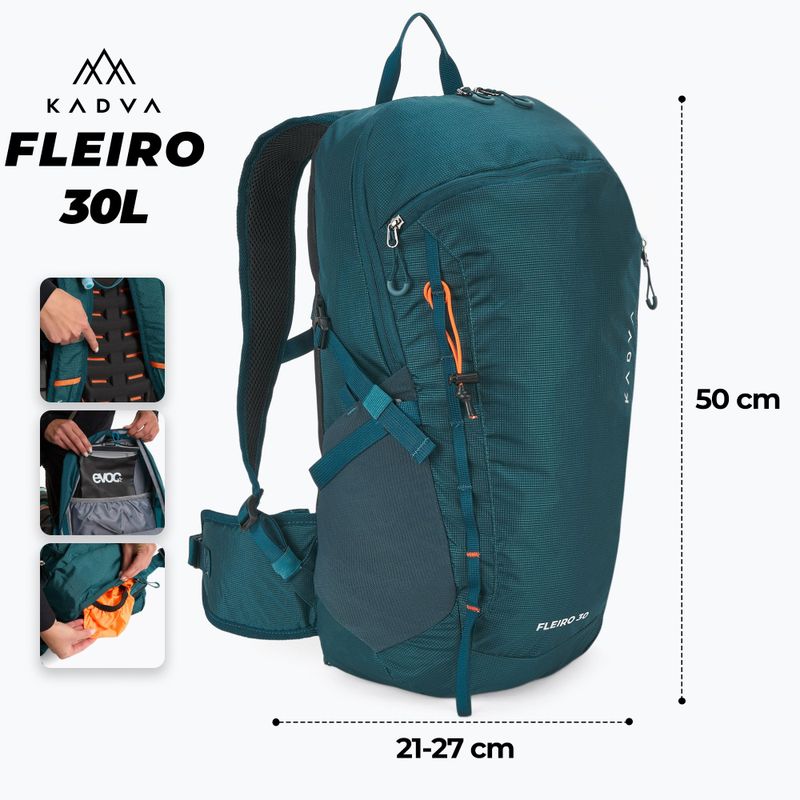 Turistický batoh KADVA Fleiro 30 l tmavomodrý 2