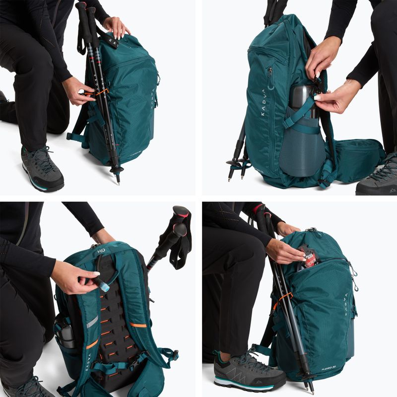 Turistický batoh KADVA Fleiro 30 l tmavomodrý 13
