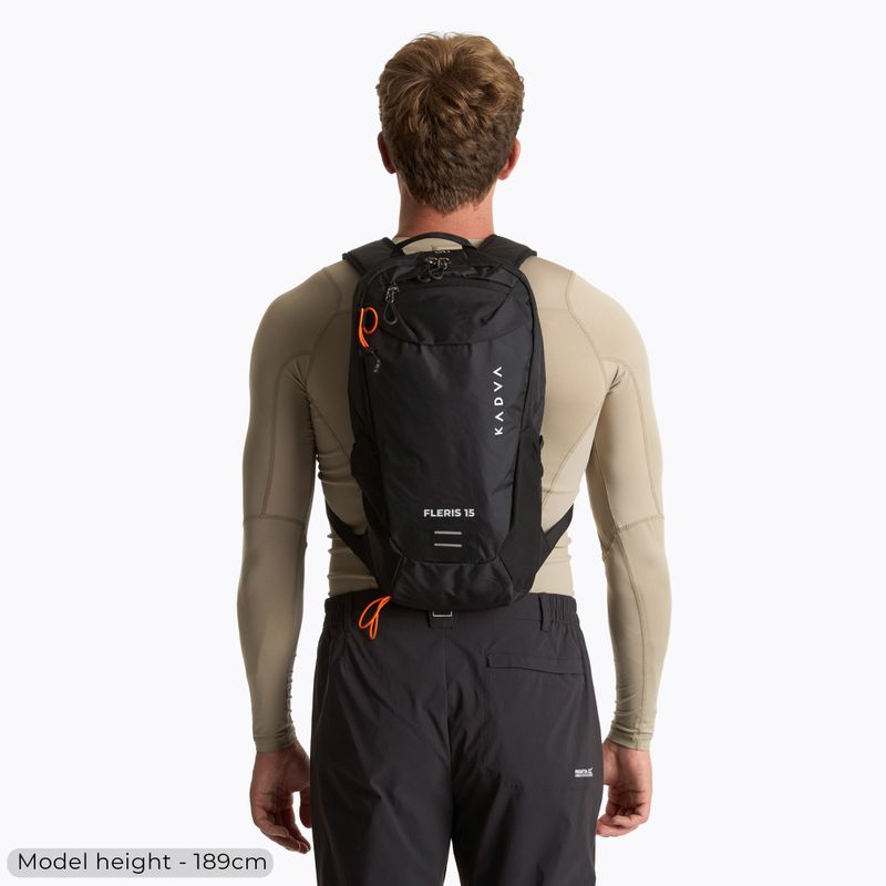 Turistický batoh KADVA Fleris 15 l čierny 5