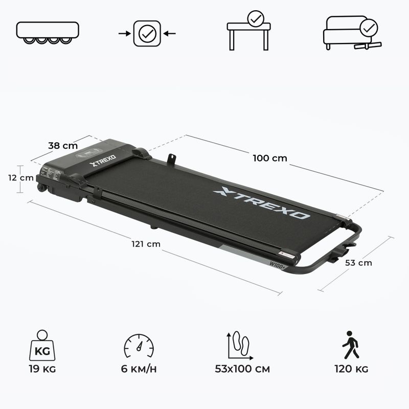 Bežecký pás XTREXO W100+ black 3