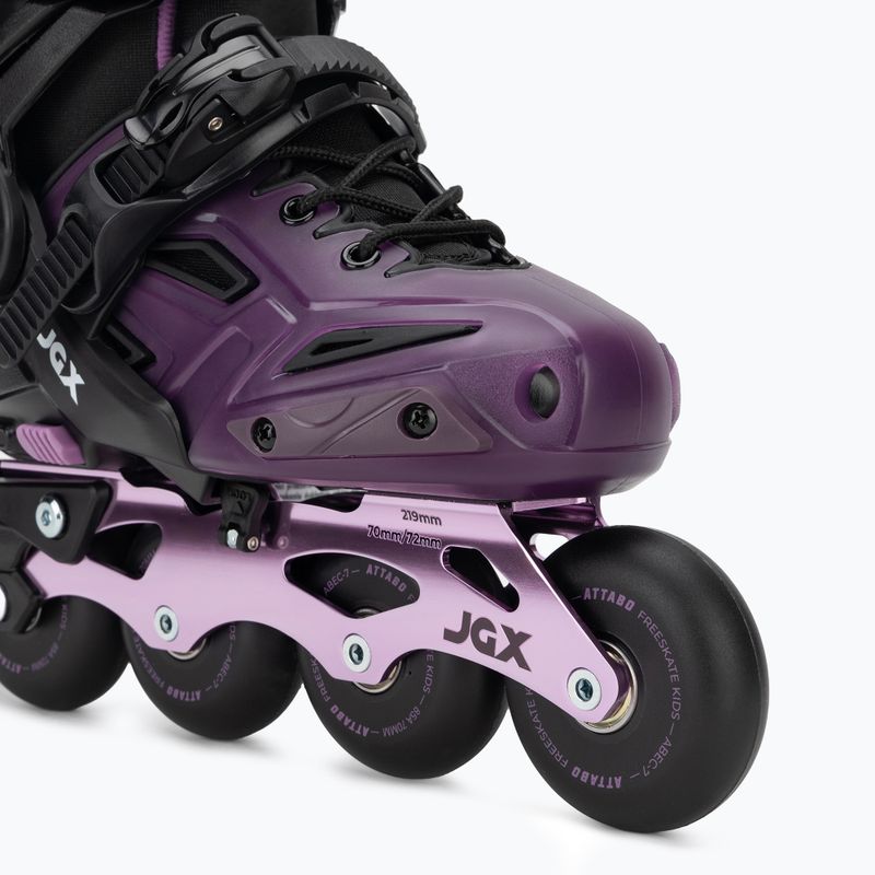 Detské nastaviteľné kolieskové korčule ATTABO JGX purple 13