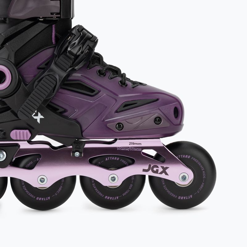 Detské nastaviteľné kolieskové korčule ATTABO JGX purple 18