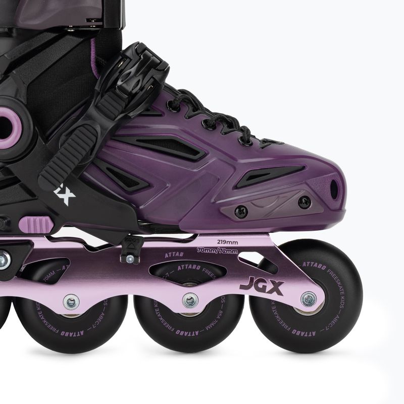 Detské nastaviteľné kolieskové korčule ATTABO JGX purple 19