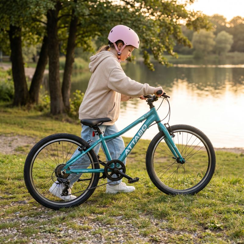 Detský bicykel ATTABO EASE 24" 9,2 kg Gen 2 turquoise 5