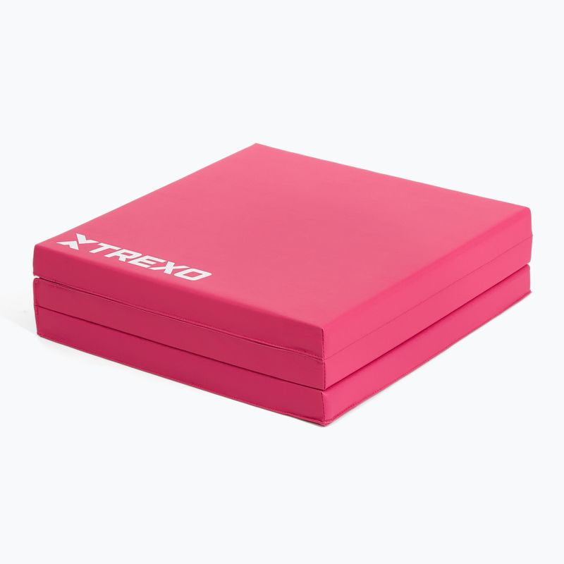 Skladací gymnastický matrac TREXO 180 x 60 x 5 cm pink 4