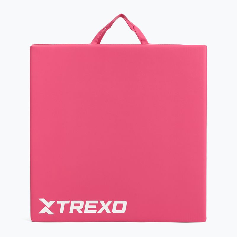 Skladací gymnastický matrac TREXO 180 x 60 x 5 cm pink 5