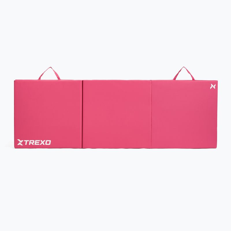 Skladací gymnastický matrac TREXO 180 x 60 x 5 cm pink 6