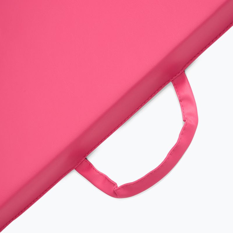 Skladací gymnastický matrac TREXO 180 x 60 x 5 cm pink 9