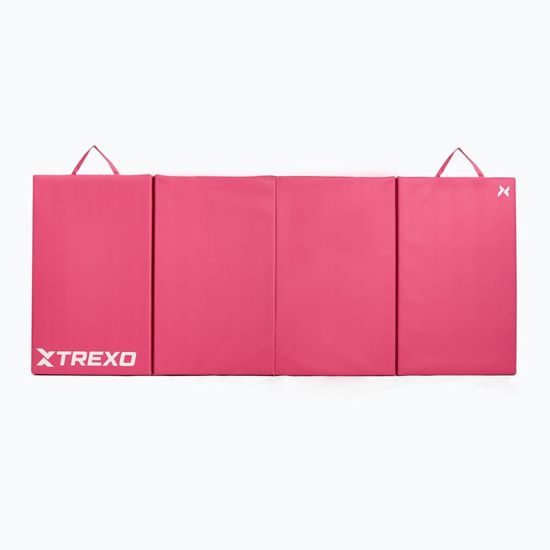 Skladací gymnastický matrac TREXO 195 x 80 x 5 cm ružový 6