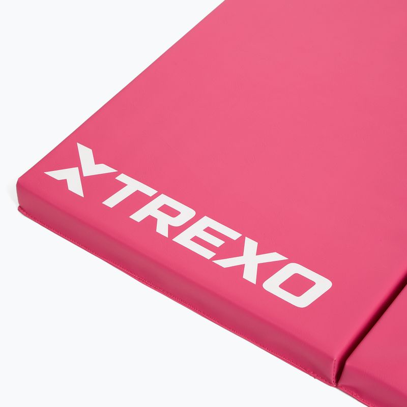 Skladací gymnastický matrac TREXO 195 x 80 x 5 cm pink 7