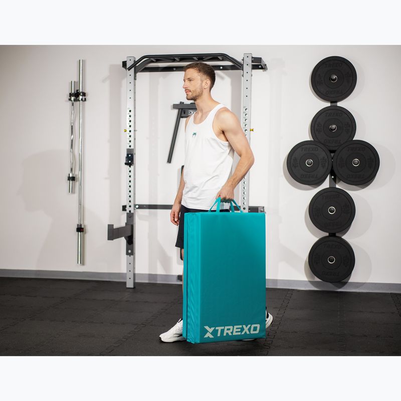 Skladací gymnastický matrac TREXO 195 x 80 x 5 cm green 12