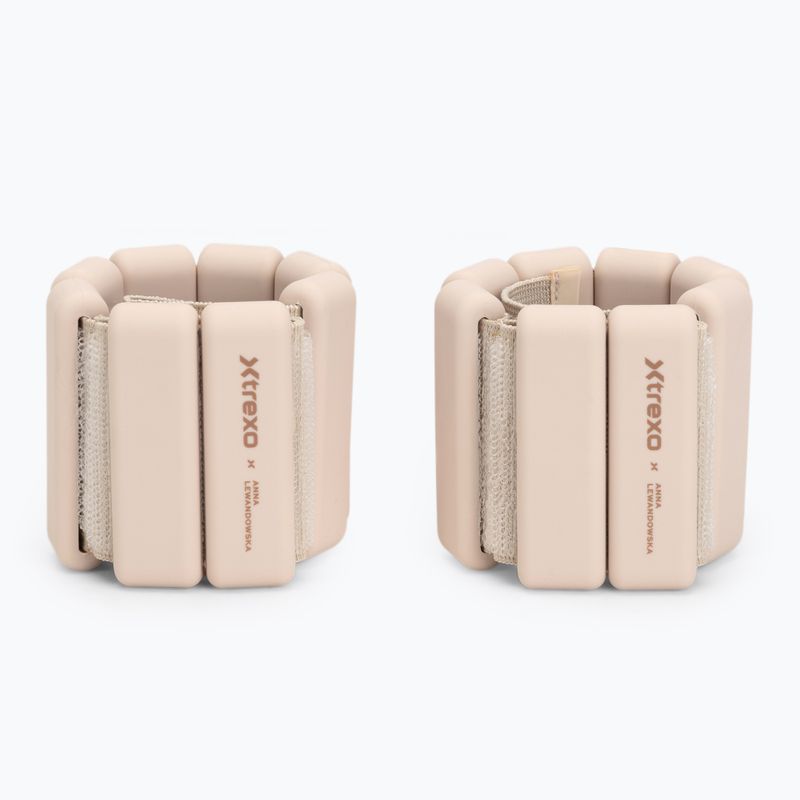 Závažia na členky a zápästia XTREXO x Anna Lewandowska Bangles 205 Beige