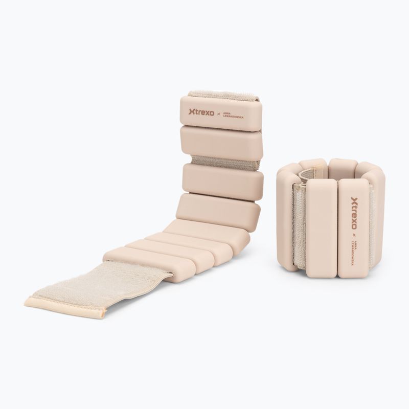 Závažia na členky a zápästia XTREXO x Anna Lewandowska Bangles 205 Beige 3