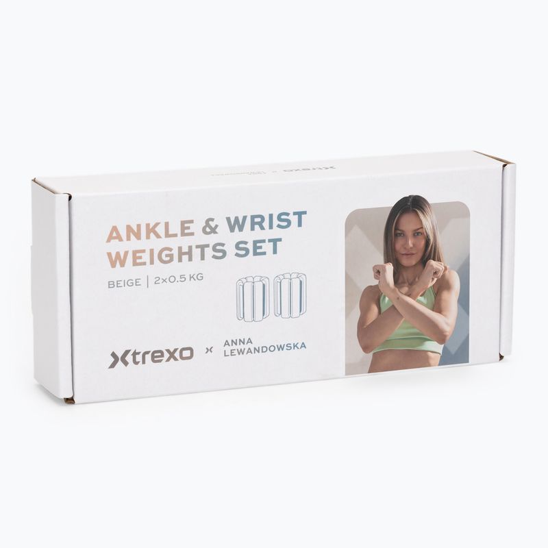 Závažia na členky a zápästia XTREXO x Anna Lewandowska Bangles 205 Beige 9