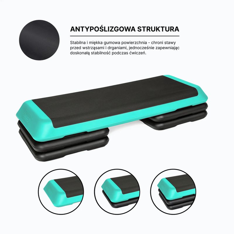 Schodík  XTREXO Aerobic stepper AS01 zelený 5