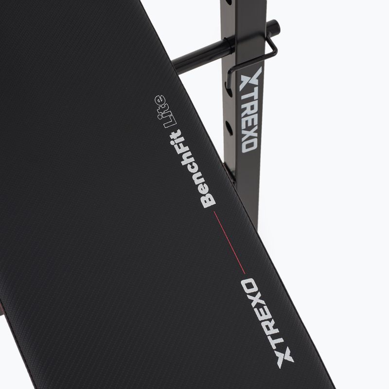 Posilňovacia lavica XTREXO BenchFit Lite so stojanom a činkou black 11