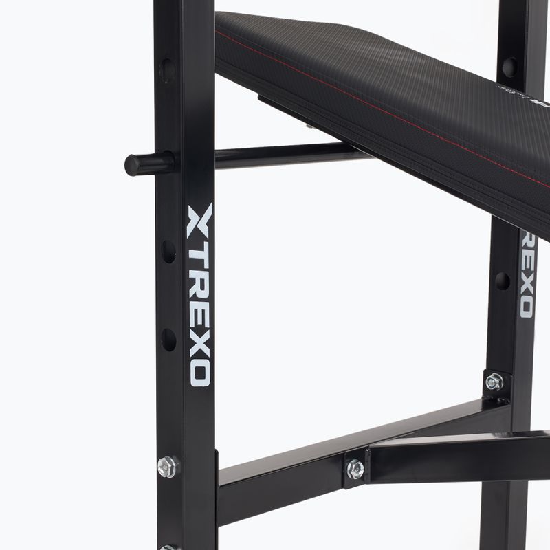 Posilňovacia lavica XTREXO BenchFit Lite so stojanom a činkou black 12