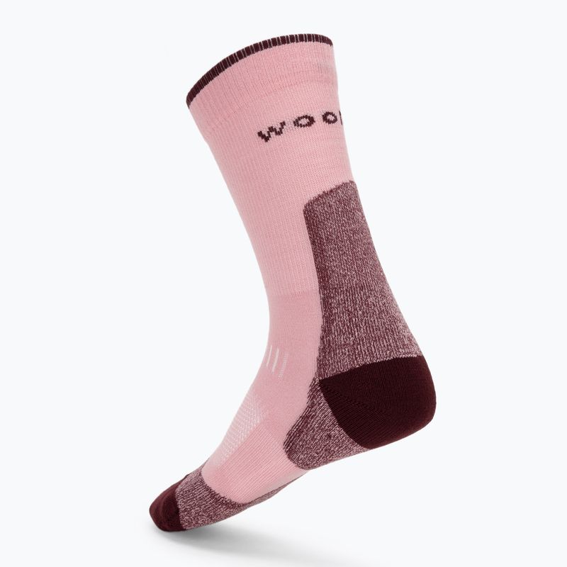 Dámske ponožky Woolcano SCK1098 Różowy/Bordowy 2