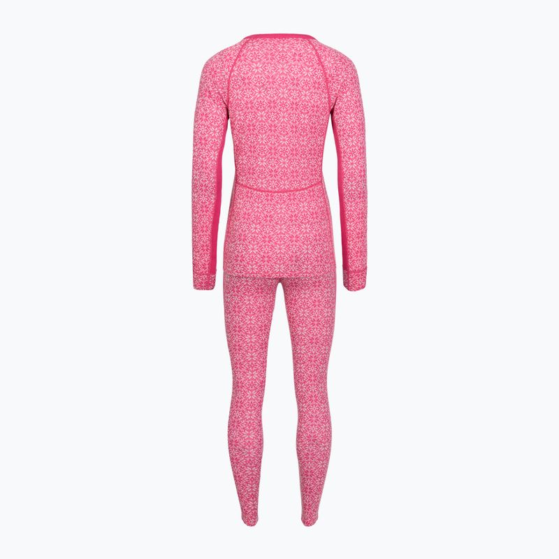 Dámska termo súprava Woolcano SET1109 Pink 2