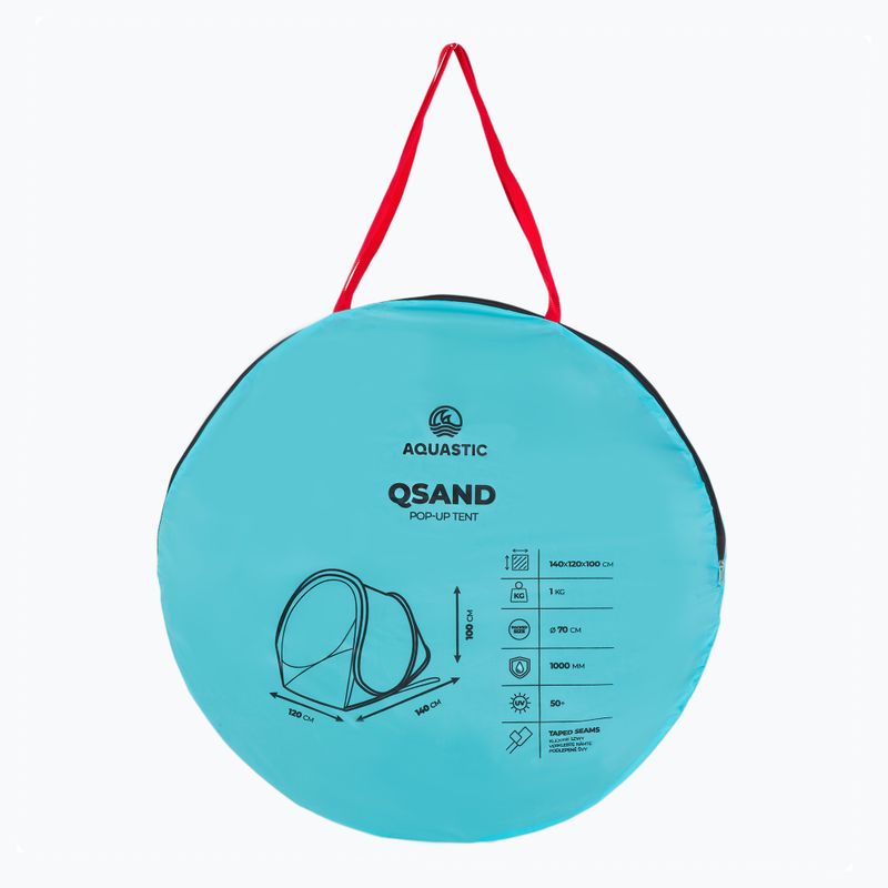 Plážový stan AQUASTIC Qsand blue 8