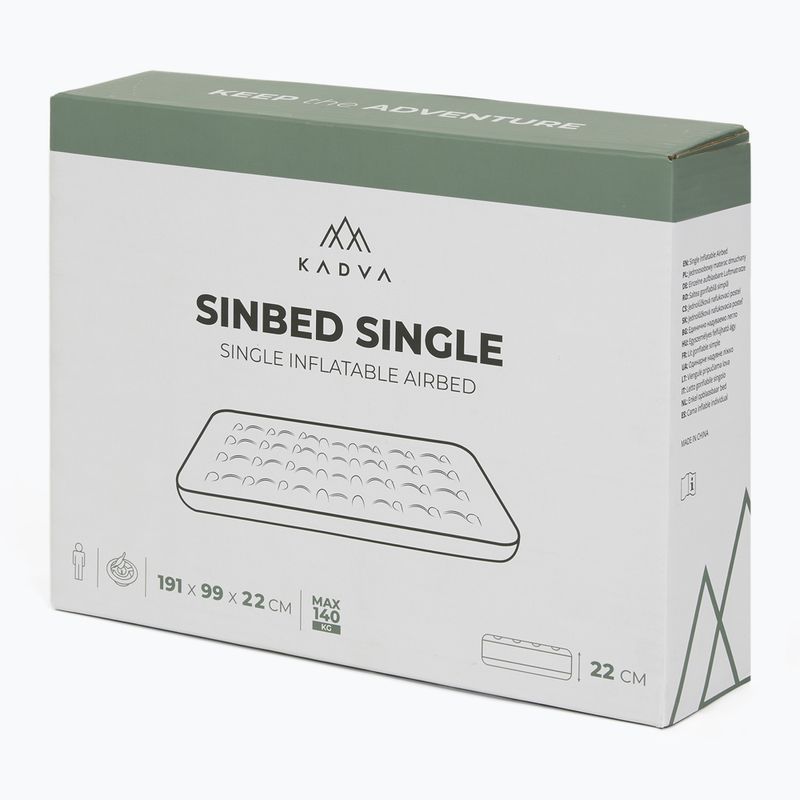 Matrac nafukovací KADVA Sinbed Single modrý 8