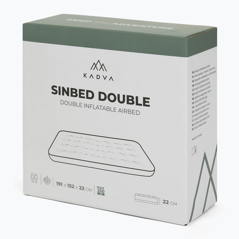 Matrac nafukovací KADVA Sinbed Double tmavomodrý 8