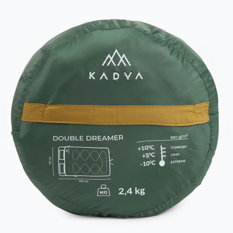 Dvojitý spacák KADVA Double dream green 10