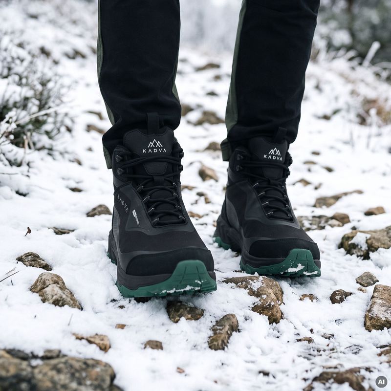 Pánske snehule KADVA ROCKY MID WP SOFTSHELL čierne 10