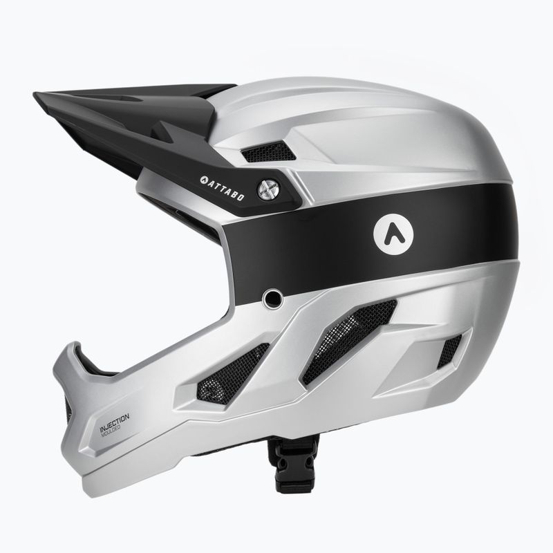 Cyklistická prilba ATTABO State 1.0 full face silver 3